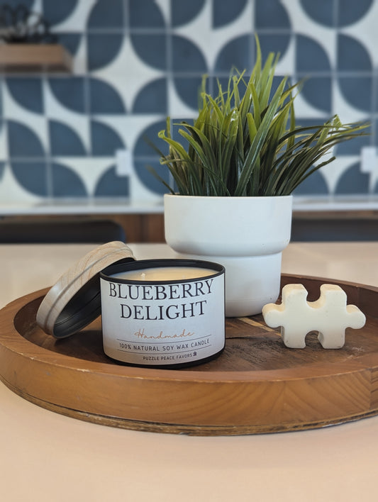 Blueberry Delight Soy Wax Candle 8oz